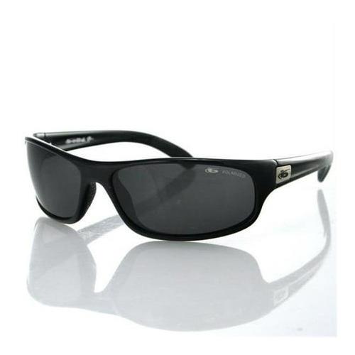 Bolle Anaconda 64mm Wrap-around HD Polarized Tns Sunglasses Shiny Black