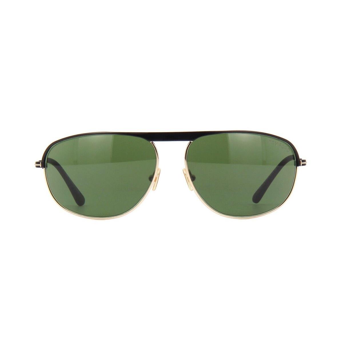 Tom Ford Gabe FT 0774 Matte Black/green 02N Sunglasses