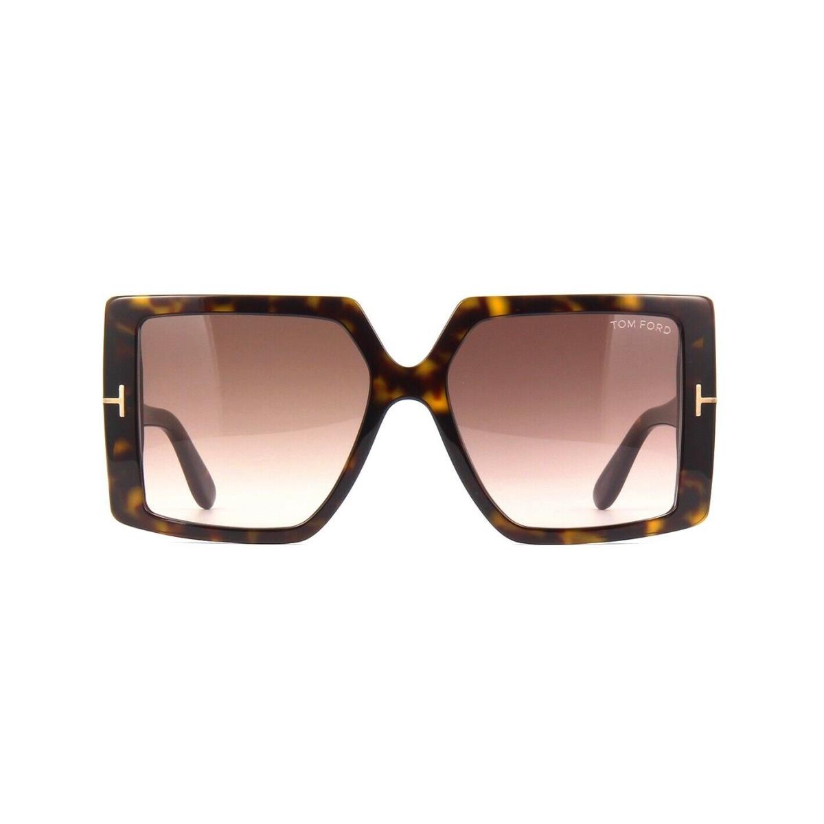 Tom Ford Quinn FT 0790 Dark Havana/light Brown Shaded 52F Sunglasses