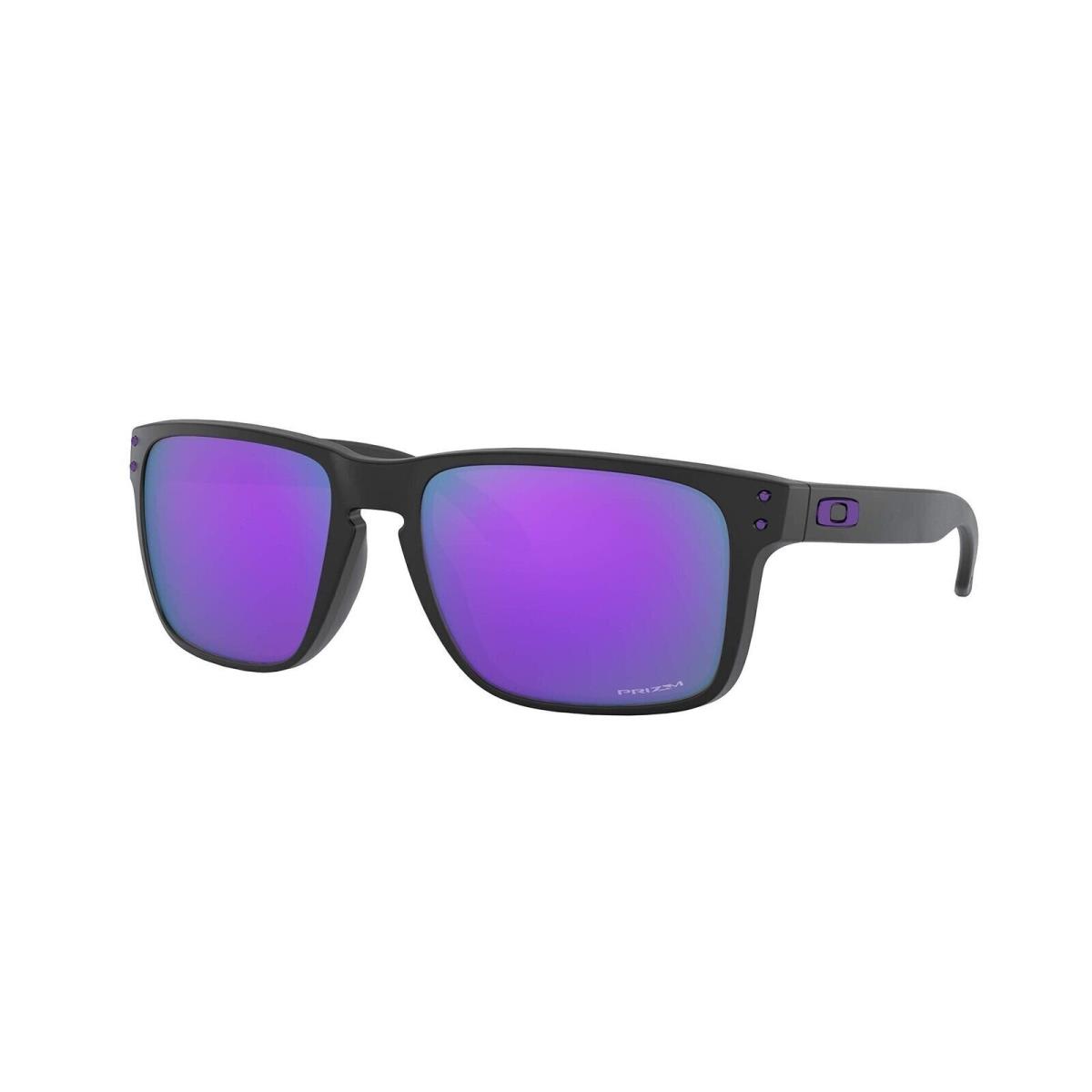 Oakley Men`s Oo9417 Holbrook XL Square Sunglasses - Frame: Matte Black, Lens: Matte Black/Prizm Violet