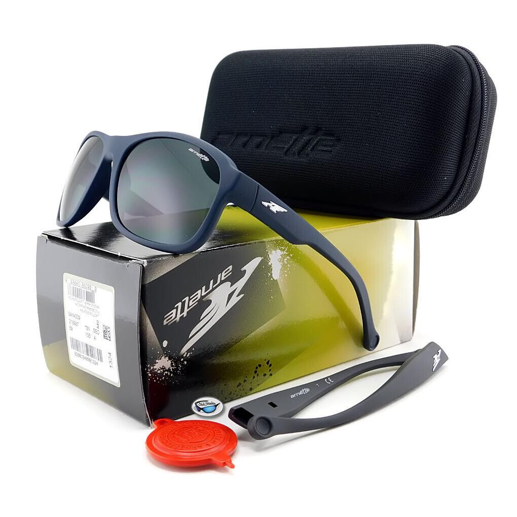 Arnette Uncorked Sunglasses AN4209 2188/87 - Fuzzy Navy Black / Grey Lens