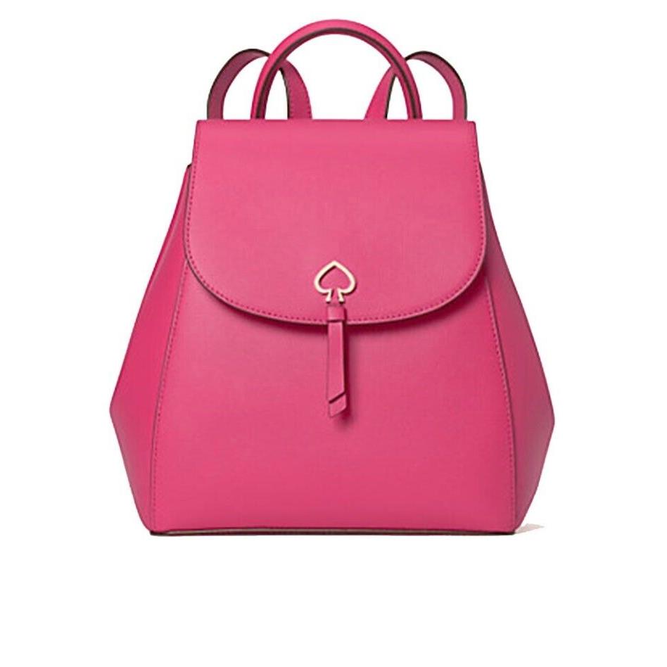 Kate Spade Leather Adel Medium Flap Backpack in Valerian