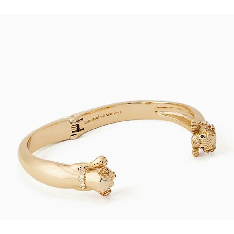 Kate Spade New York Bracelet Puppy Open Hinge Cuff New - Kate Spade jewelry  - 098686728127 | Fash Brands