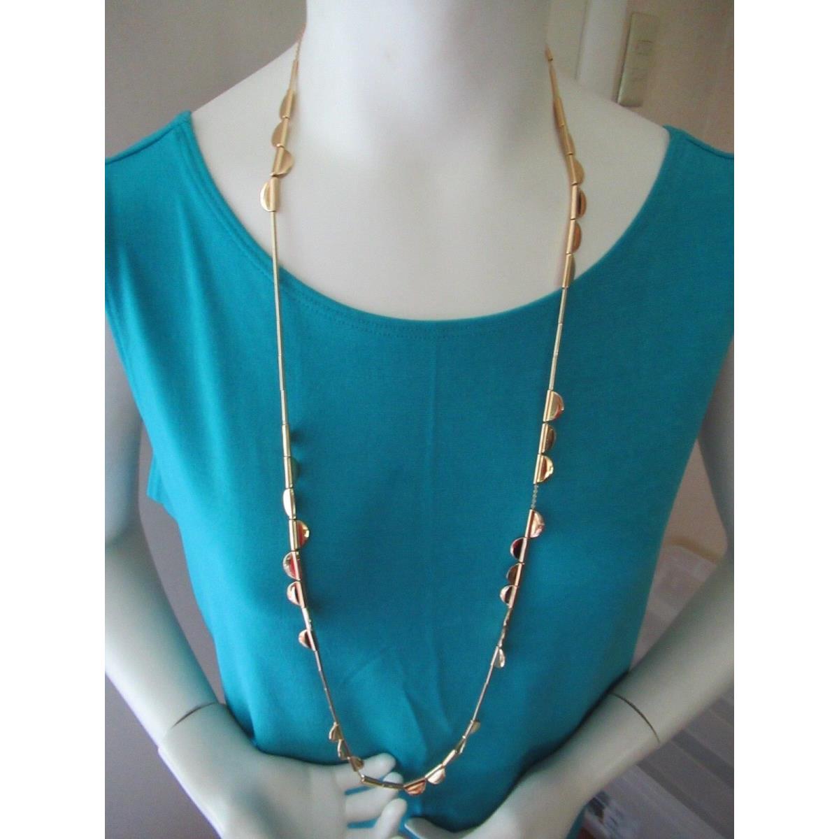 Kate Spade Gold Plated Long Scalloped Necklace-$128