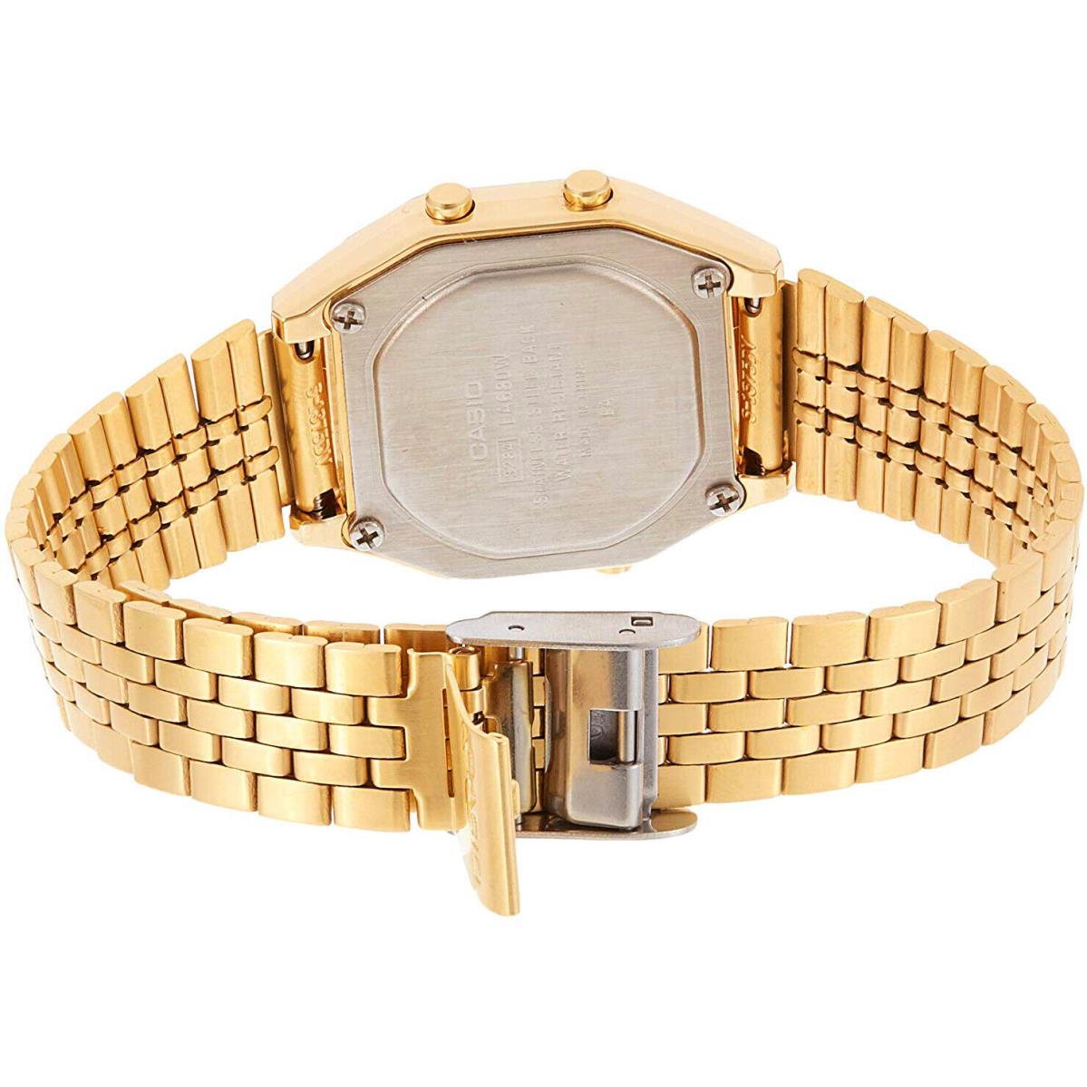 Casio LA680WGA-1B Ladies Gold Tone Digital Watch Mid-size Retro Vintage