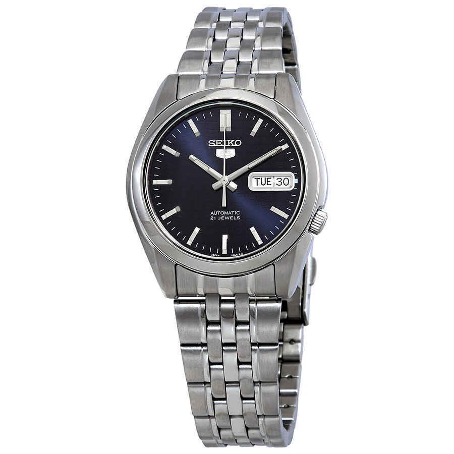 Seiko 5 Automatic Blue Dial Men`s Watch SNK357