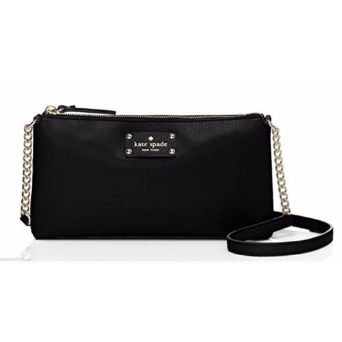 Kate Spade Wellesley Declan Crossbody Leather Bag Black