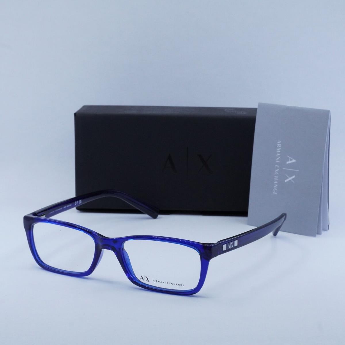 Armani Exchange AX3007 8018 Transparent Blue 53mm Eyeglasses