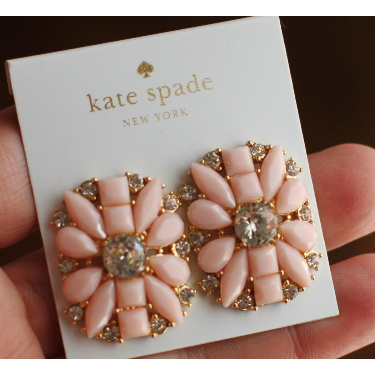 Kate Spade York Turn Heads Statement Stud Earrings in Blush Pale Pink