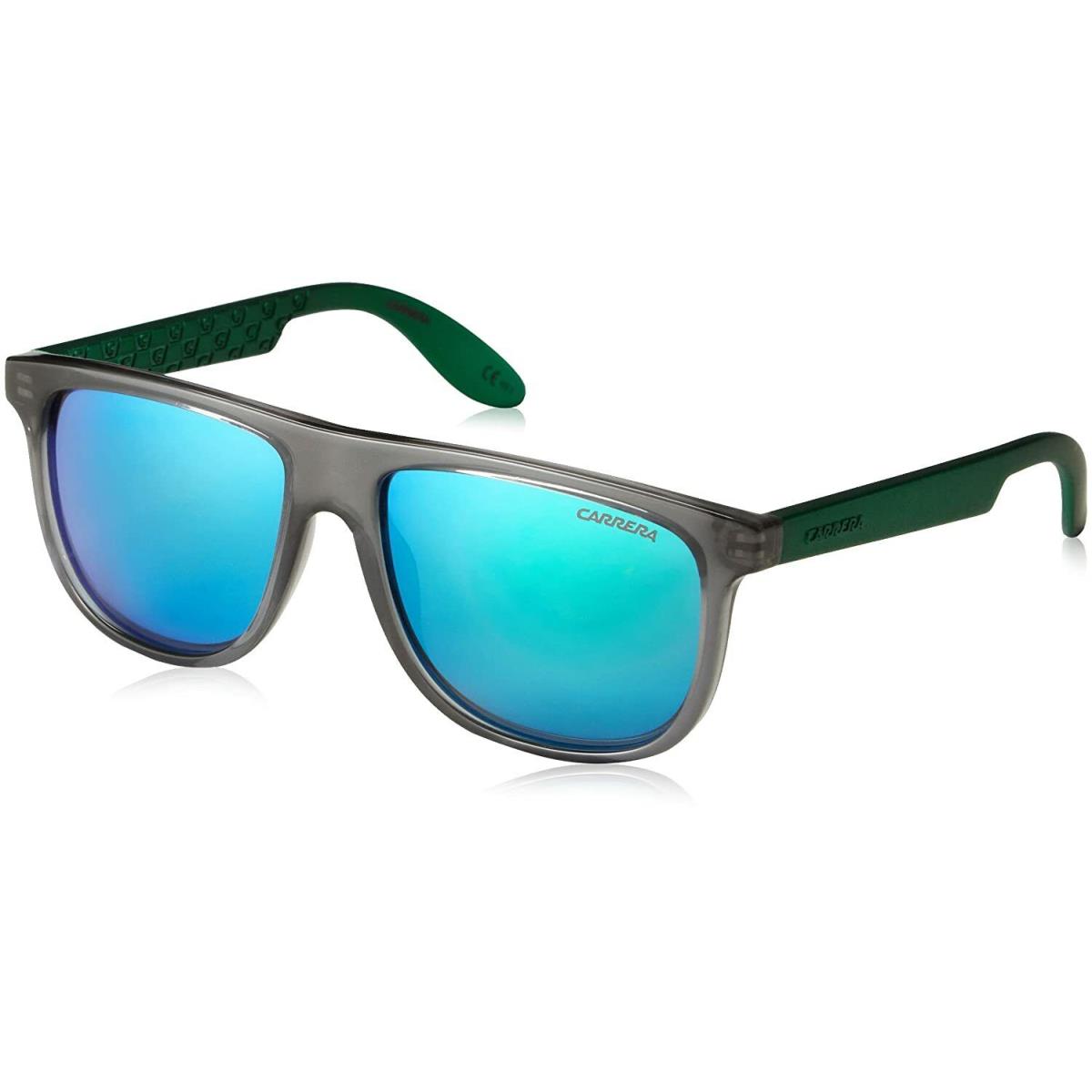 Carrera Carrerino 13 Mat Z9 Trans Grey Green Mirror 50mm Children Sunglasses - Grey Frame, Gray with Green Mirror Effect Lens