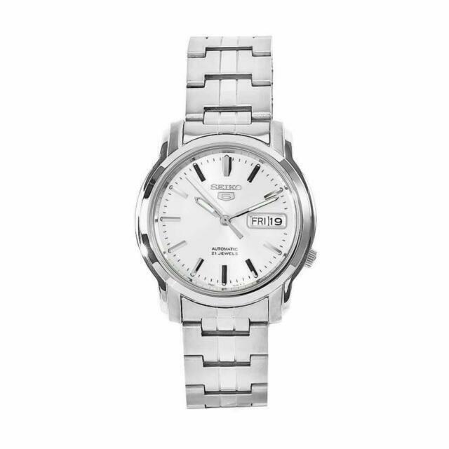 Seiko 5 Automatic Silver Dial Stainless Steel Men`s Watch SNKK65