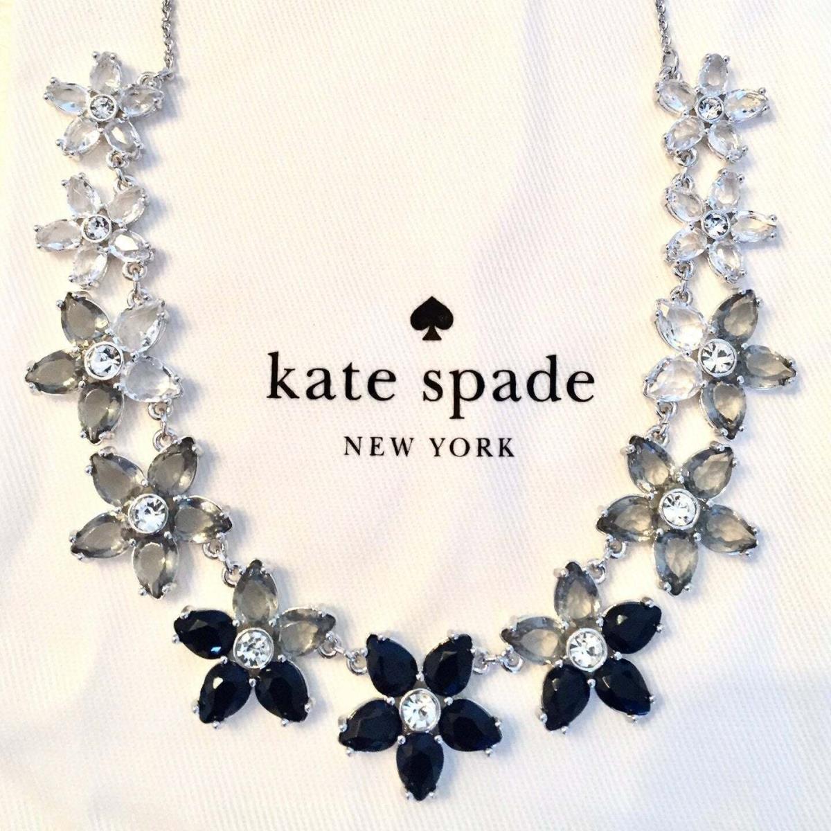 Kate Spade New York Bed OF Roses Black Crystal Flower Necklace - Kate Spade  jewelry - 098686714694 | Fash Brands