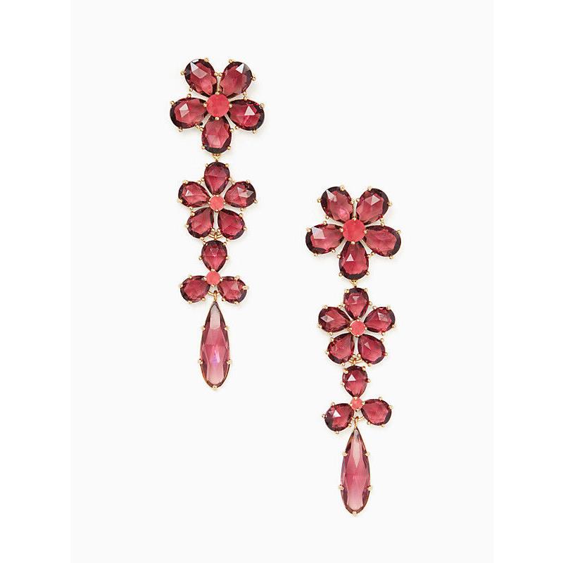 Kate Spade New York in Full Bloom Linear Statement Earrings