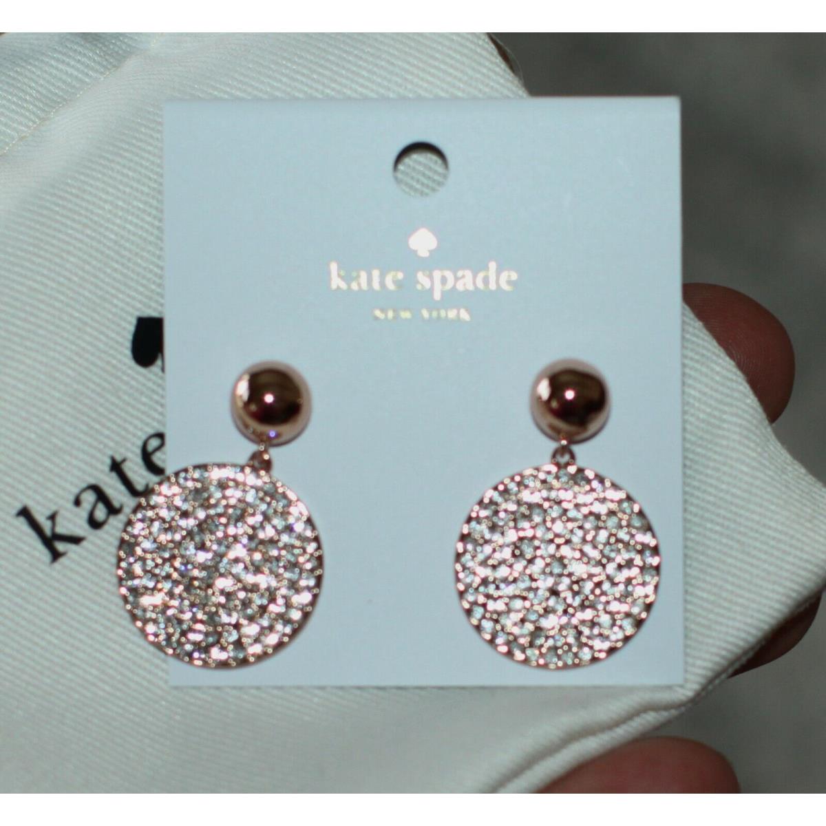 Kate spade rose gold on sale earrings