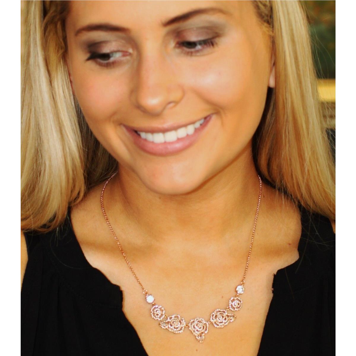 Kate spade crystal rose necklace Clearance