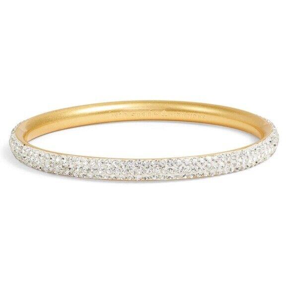 Kate Spade NY Razzle Dazzle Gold Crystal Bangle Bracelet Stained Glass Lot 2