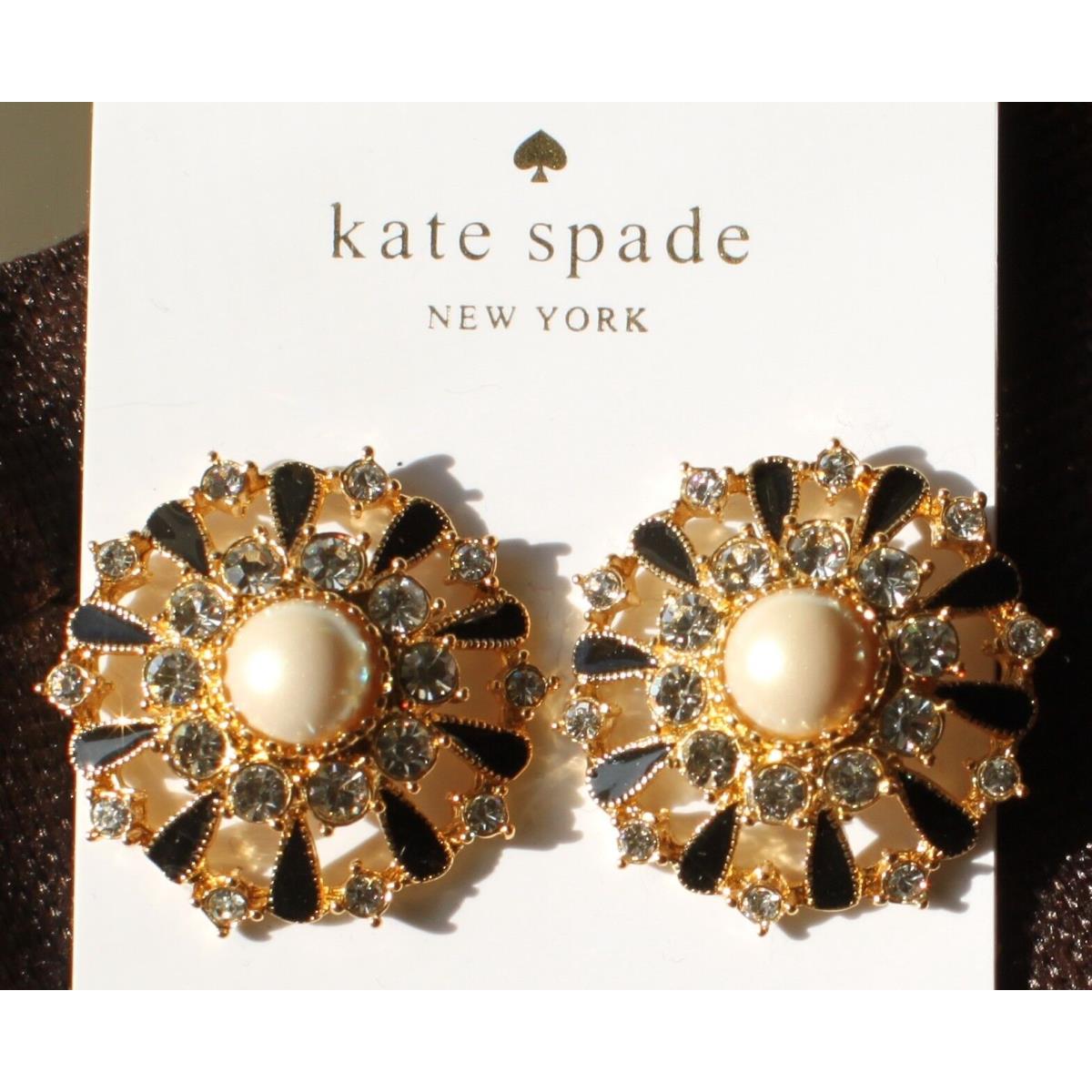 Kate Spade Tuxedo Pearl Crystal Black Earrings Long Bar Necklace Lot - Kate  Spade jewelry - 098686627932 | Fash Brands