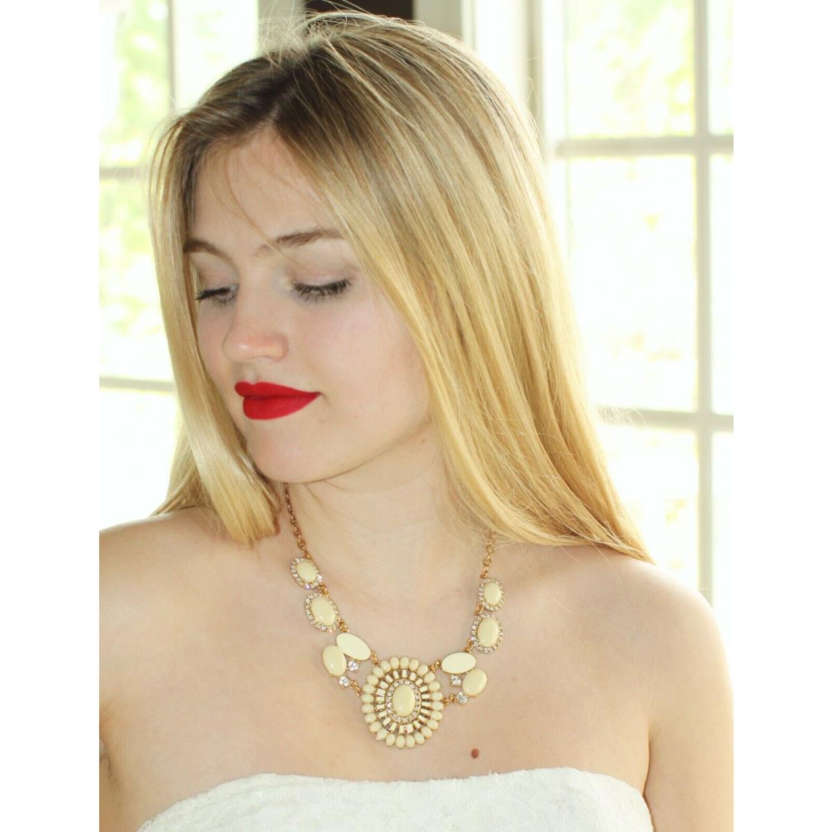 Kate Spade NY Capri Garden Necklace Gorgeous Italian Splendor Cream Gold