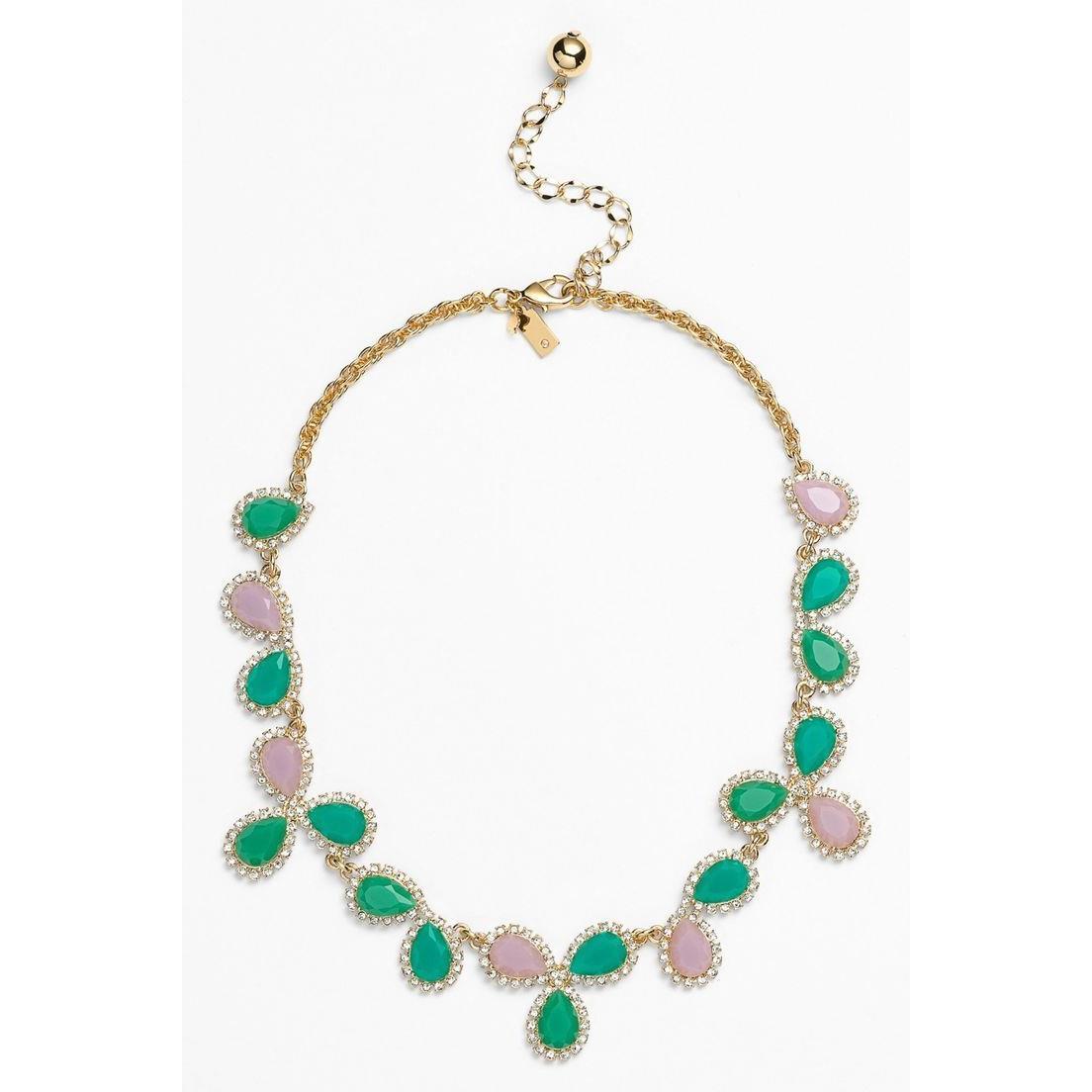 Kate Spade Blush Balloon Bouquet Collar Necklace Pink Green