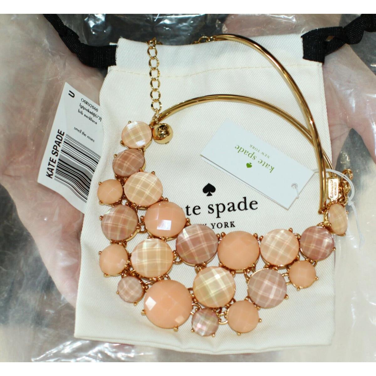 Sparkling Kate Spade York Smell The Roses Bib Statement Necklace