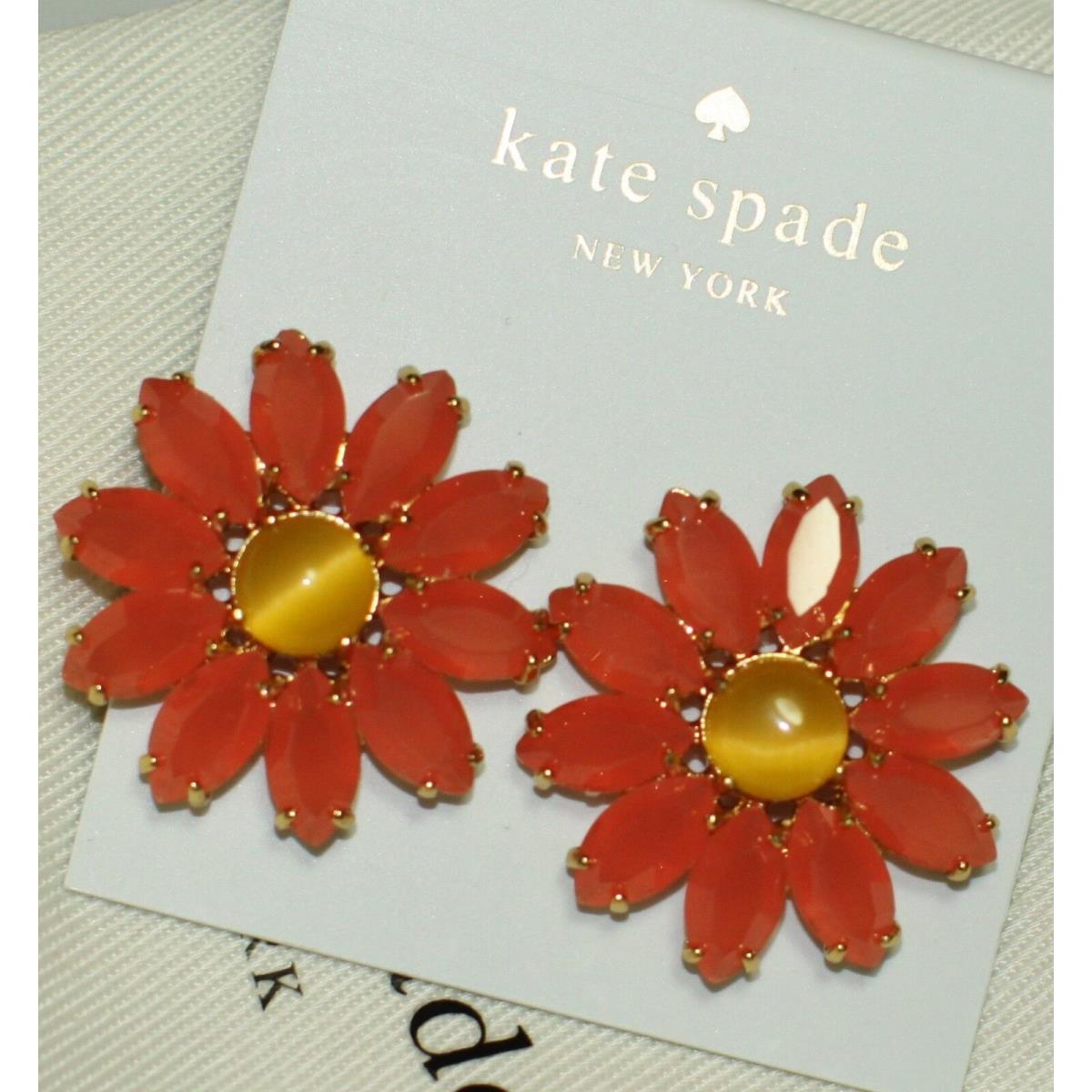 Kate Spade Brilliant Bouquet Garden Bloom Flower Earrings Necklace Set Lot