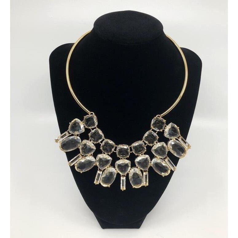 Kate Spade New York Metallic Vegas Jewels Statement Collar Necklace Cle