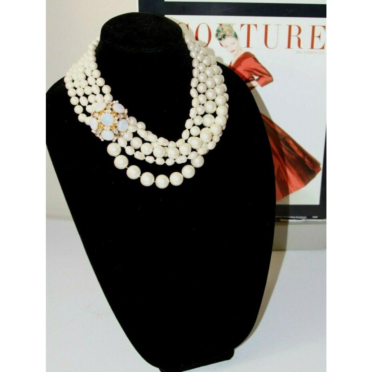 Kate Spade Belle Fleur Pearl Luscious Cascade of French Pearls Necklace 86