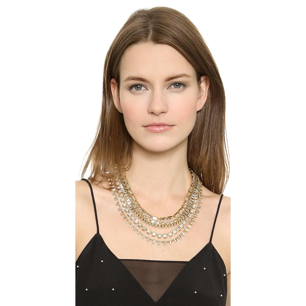 Kate Spade York Glittering Las Vegas Jewels 5 Multistrand Necklace Gold