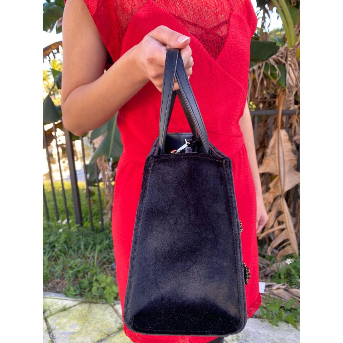 Kate Spade Cameron Street Black Velvet Handbag Embellished Sam Bag Purse Bag  - Kate Spade bag - 065208557862 | Fash Brands