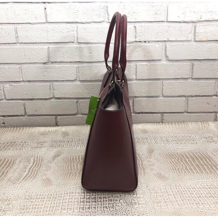 Kate Spade Orchard Valley Smooth Kelsey Maroon Satchel/shoulder Bag