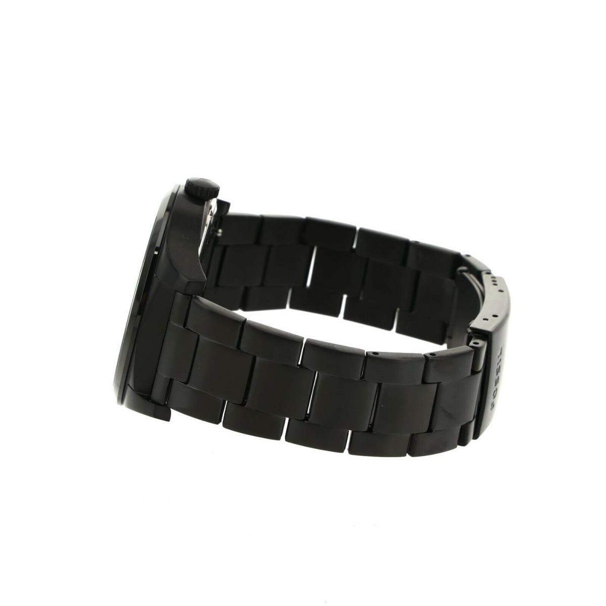 Fossil Men`s Black Mathis Bracelet Watch 1019