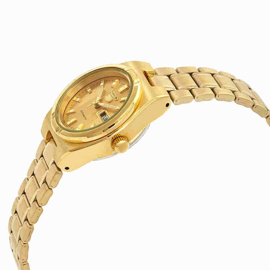 Seiko 5 Automatic Gold-tone Dial Ladies Watch SYM600K