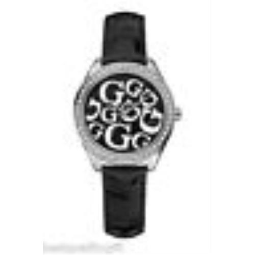 Guess Black Patent Leather Strap with Crystals G Logo Dial WATCH-W65008L2-NEW