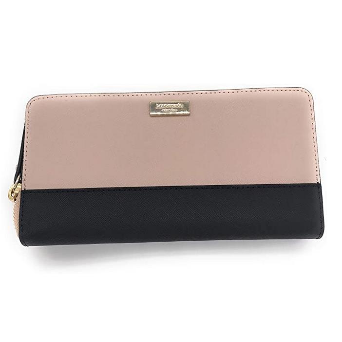 Kate Spade Laurel Way Neda Continental Wallet - Warm Beige / Black