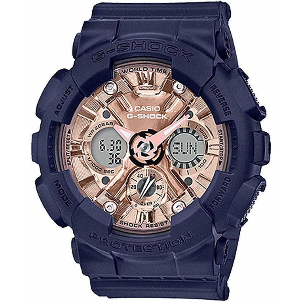 Casio GMAS-120MF-2A2 G-shock Women`s Analog-digital Blue Resin Strap Watch