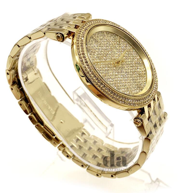 Michael Kors MK3438 Women`s Darci Gold Tone Stainless Steel Glitz Dial Watch