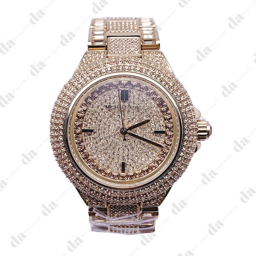 Michael Kors MK5720 Camille Crystal Encrusted Stainless Steel Women`s Watch