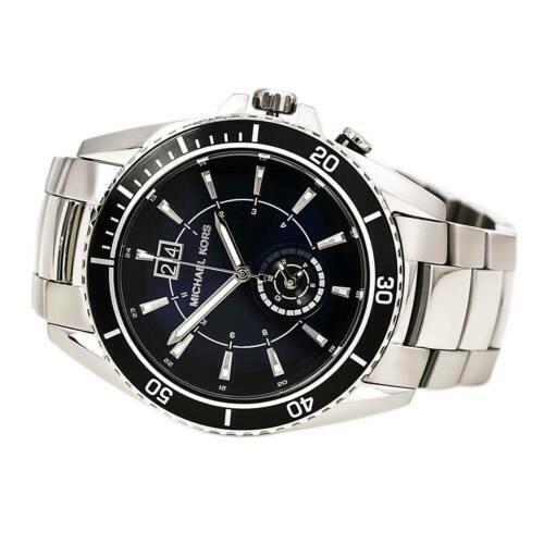 Michael Kors MK8400 Gents Jetmaster Steel Bracelet Blue Dial Watch