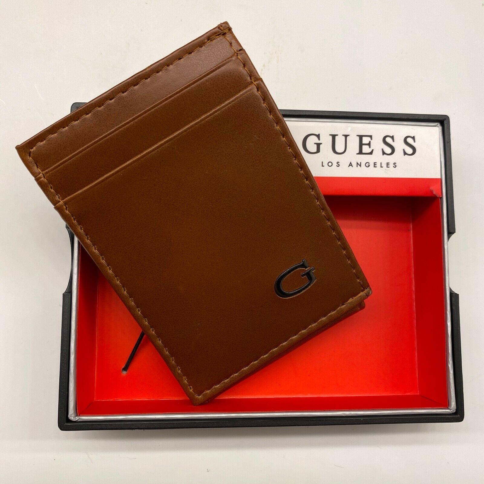 guess money clip wallet