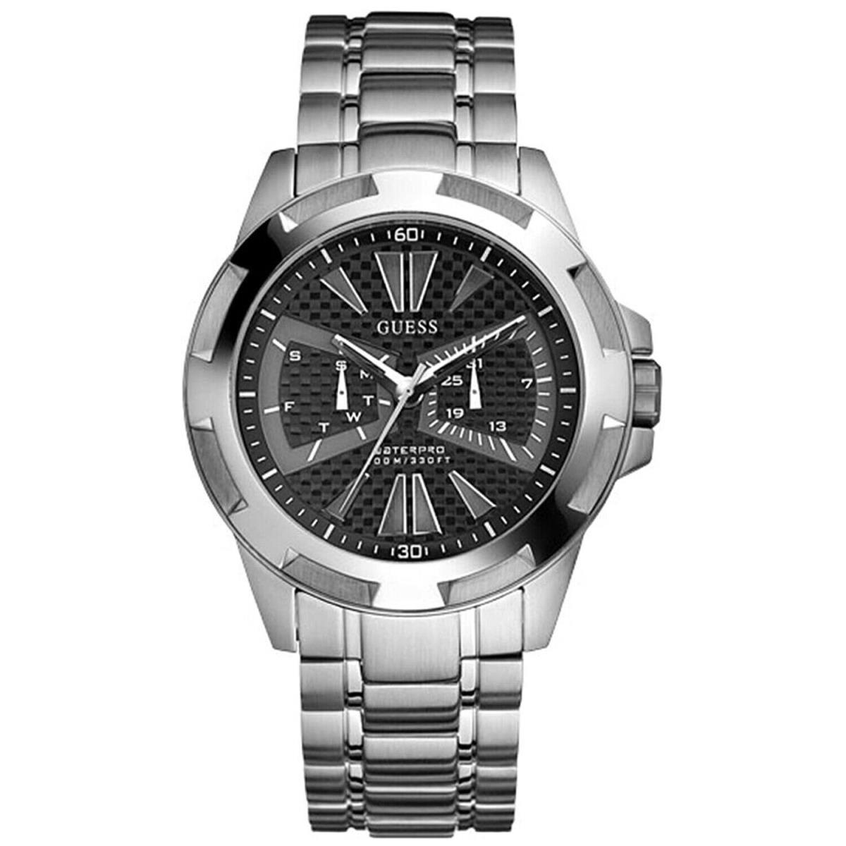 Guess Men`s Multi-function Black Dial Black Dial Watch - U10026G1