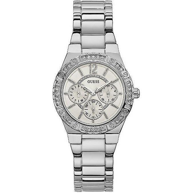 Guess Women`s Watch Envy White Dial Stainless Steel Ladies Watch W0845L1