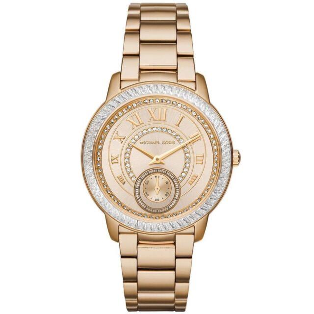 Michael Kors MK6287 Madelyn Gold Tone Stainless Crystal Embellished Watch