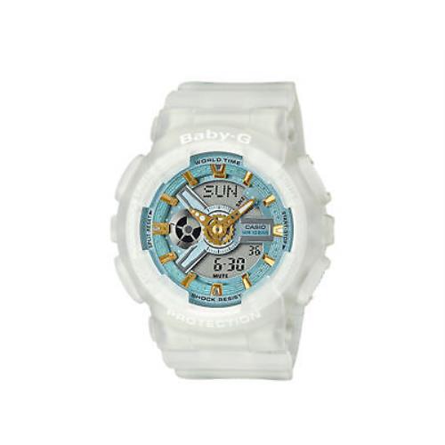 Casio G-shock Baby-g BA110 Sea Glass Analog Digital Resin Wht Watch BA110SC-7A