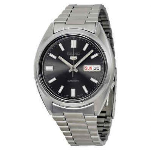 Seiko 5 Automatic Black Dial Stainless Steel Men`s Watch SNXS79K1