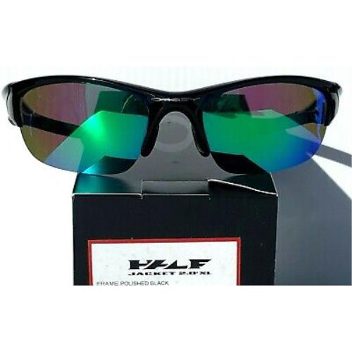 Oakley sunglasses Half Jacket - Black Frame, Green Lens 3