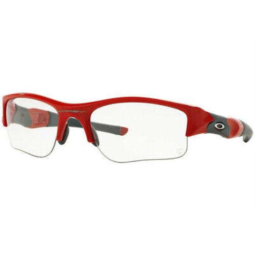 Oakley Sunglasses Flak Jacket Xlj Infrared W/clear Black Iridium Trans OO9009-06 - Red Frame, Transition Lenses Lens