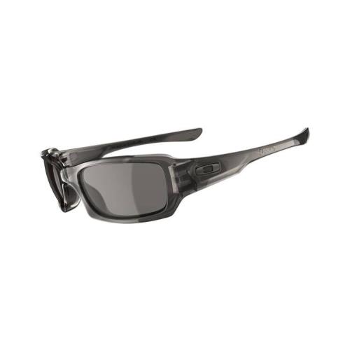 Oakley Fives Squared Sunglasses Grey Smoke Frame w/ Warm Grey Lenses