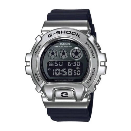 G-shock Casio GM6900-1 Silver/black Sport Digital Steel and Rubberized Watch