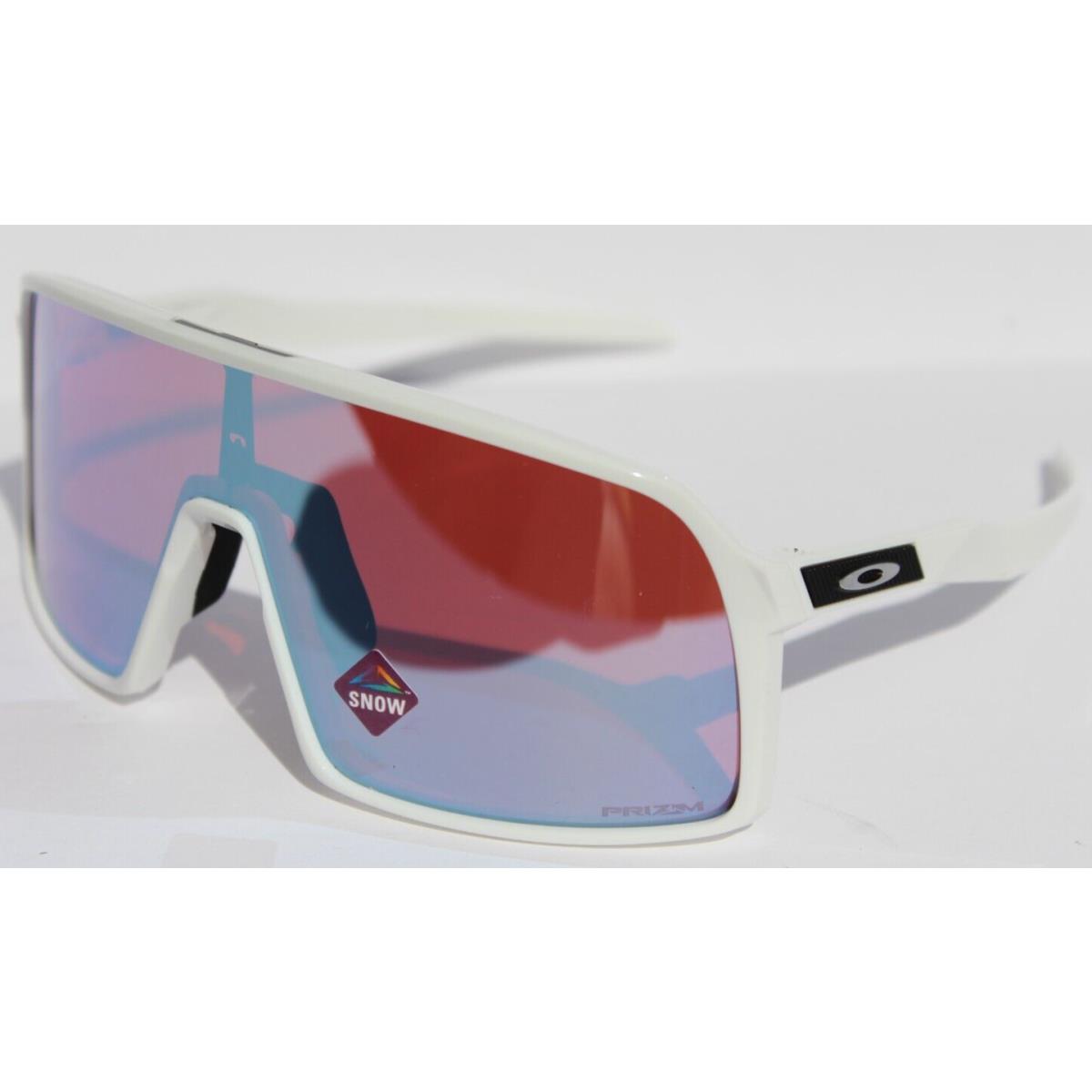Oakley Sutro Sunglasses Polished White/prizm Snow Sapphire Iridium OO9406-22 - Frame: White, Lens: Blue