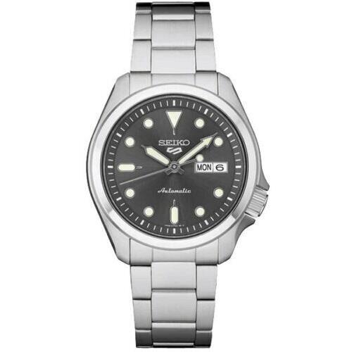 Seiko 5 Sports Gray Men`s Watch - SRPE51 Stainless Steel